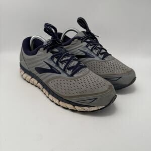 Brooks Beast 18 Men Sz 8.5 D Gray PDRB Stability Run Walk Jog Gym Shoe Sneakers